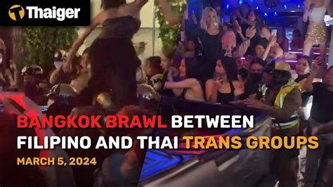 trans pinay kantot|Group of Trans Pinay figured in Thai brawl wants to return home .